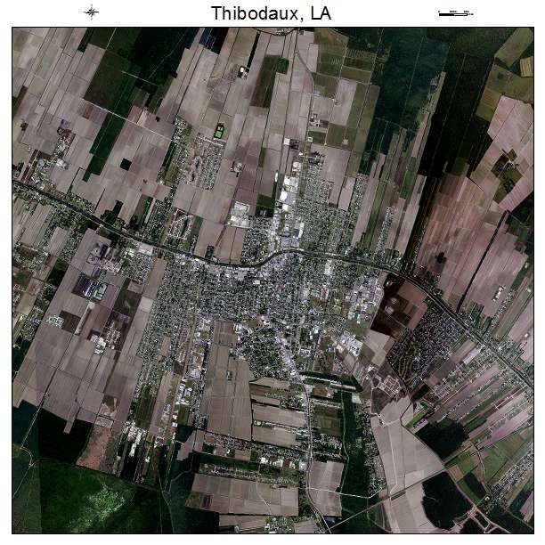 Thibodaux, LA air photo map