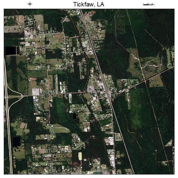 Tickfaw, LA air photo map