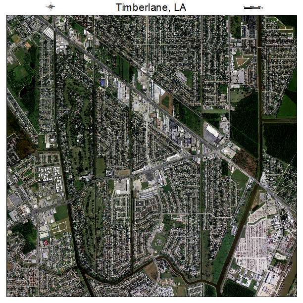 Timberlane, LA air photo map