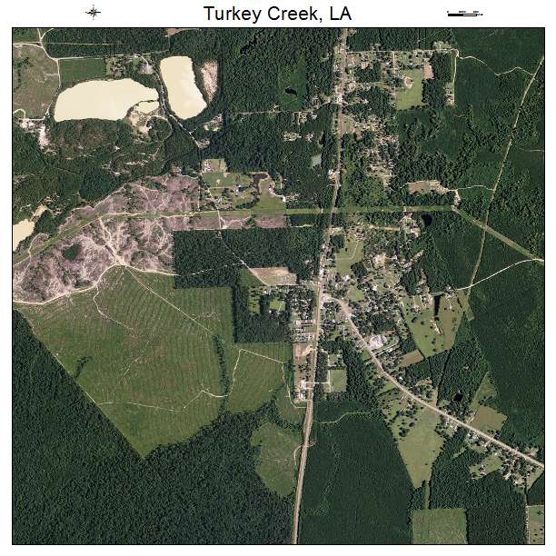 Turkey Creek, LA air photo map