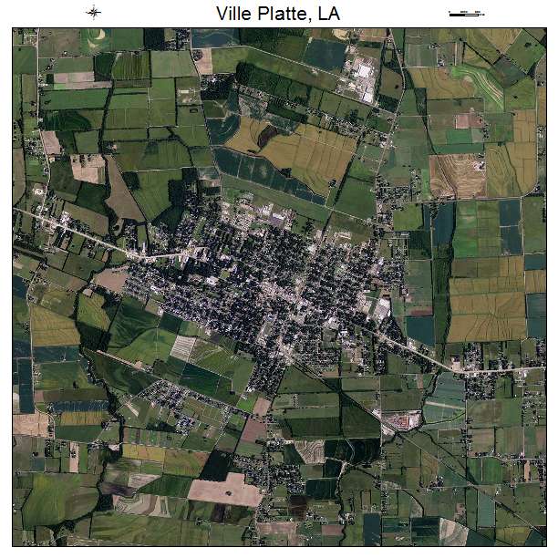 Ville Platte, LA air photo map