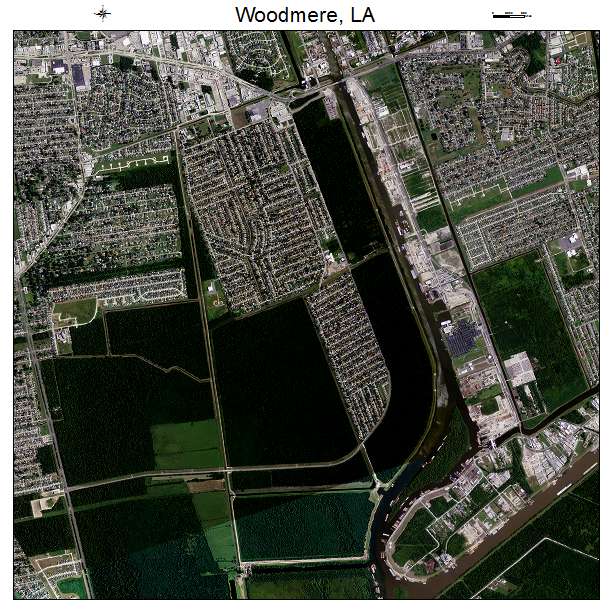 Woodmere, LA air photo map