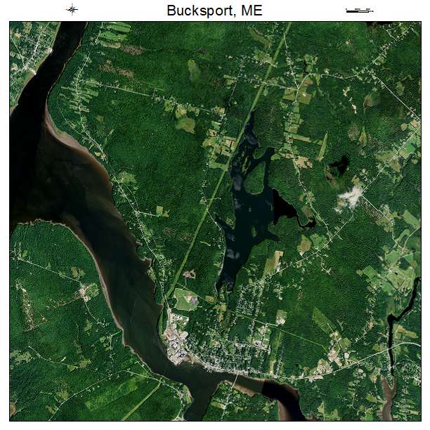Bucksport, ME air photo map