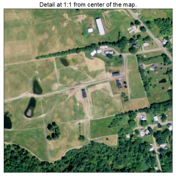 Anson, Maine aerial imagery detail