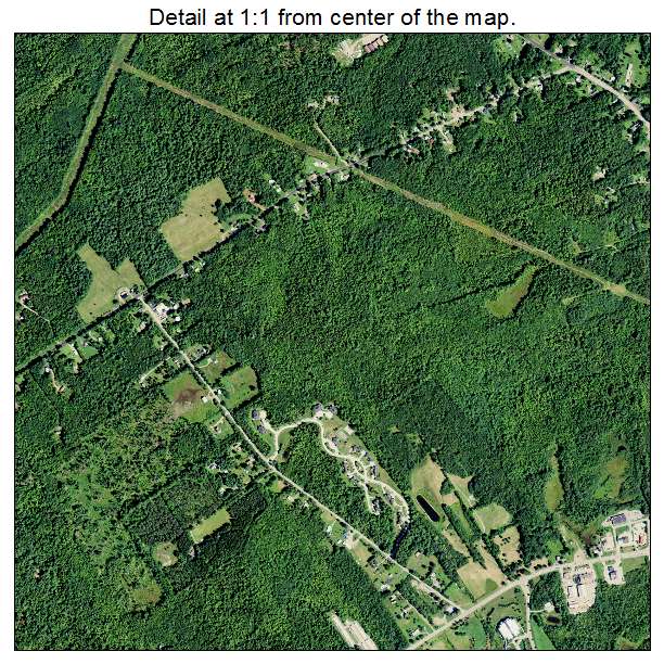 Belfast, Maine aerial imagery detail