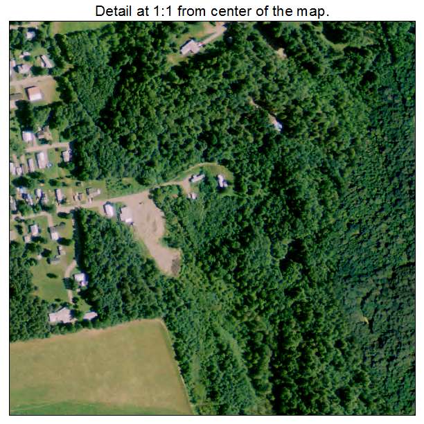 Bingham, Maine aerial imagery detail