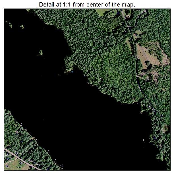 Bridgton, Maine aerial imagery detail