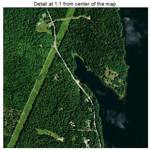 Bucksport, Maine aerial imagery detail