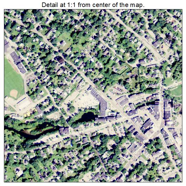 Camden, Maine aerial imagery detail