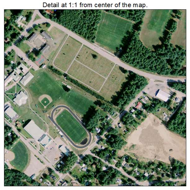 Fryeburg, Maine aerial imagery detail