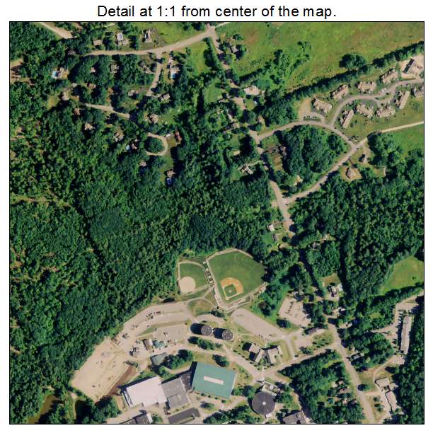 Gorham, Maine aerial imagery detail