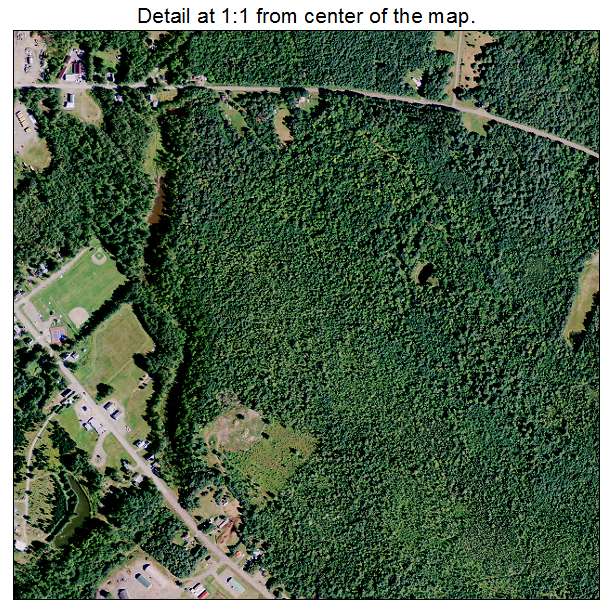 Milo, Maine aerial imagery detail