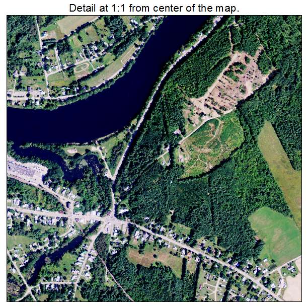 Norridgewock, Maine aerial imagery detail