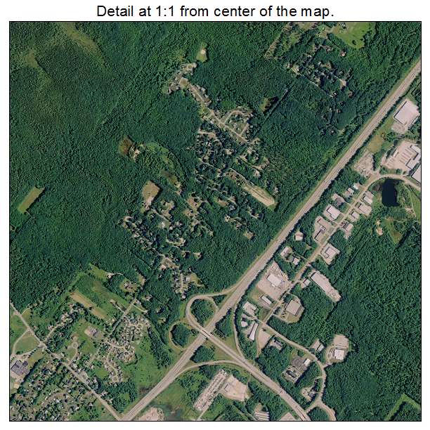 Saco, Maine aerial imagery detail