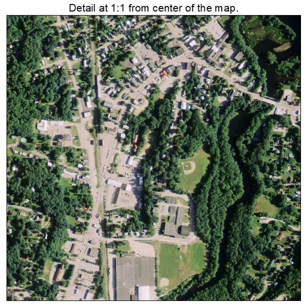 South Paris, Maine aerial imagery detail