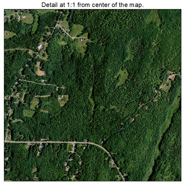 Winslow, Maine aerial imagery detail