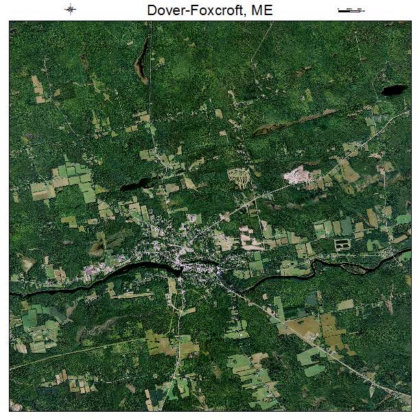 Dover Foxcroft, ME air photo map