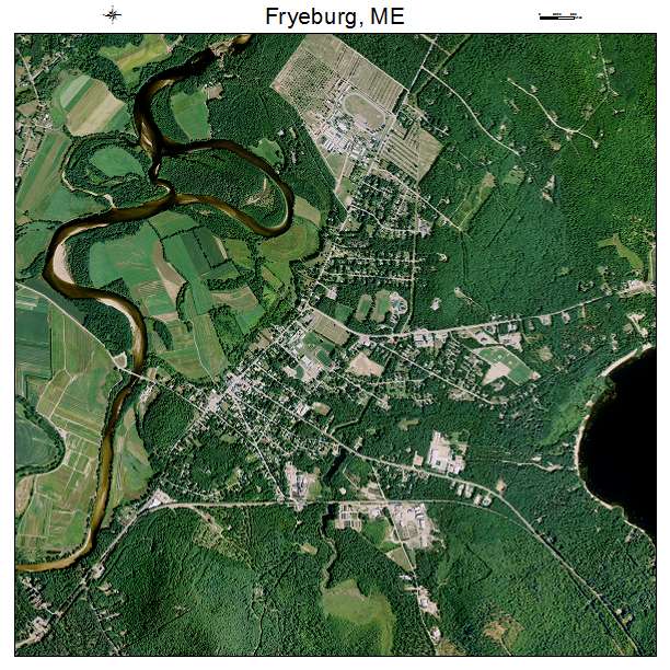 Fryeburg, ME air photo map