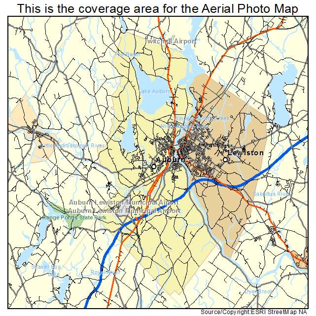 Auburn, ME location map 