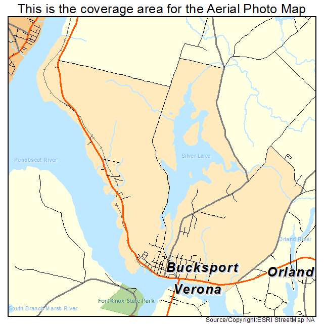 Bucksport, ME location map 