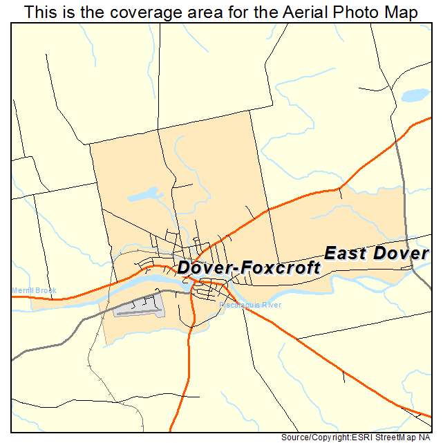 Dover Foxcroft, ME location map 