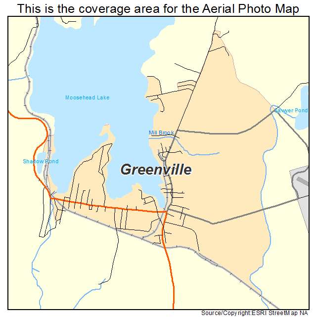 Greenville, ME location map 