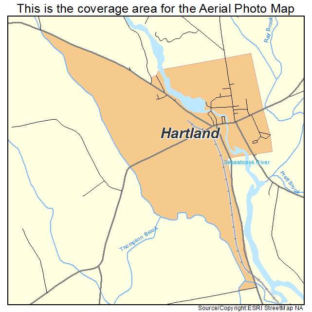 Hartland, ME location map 