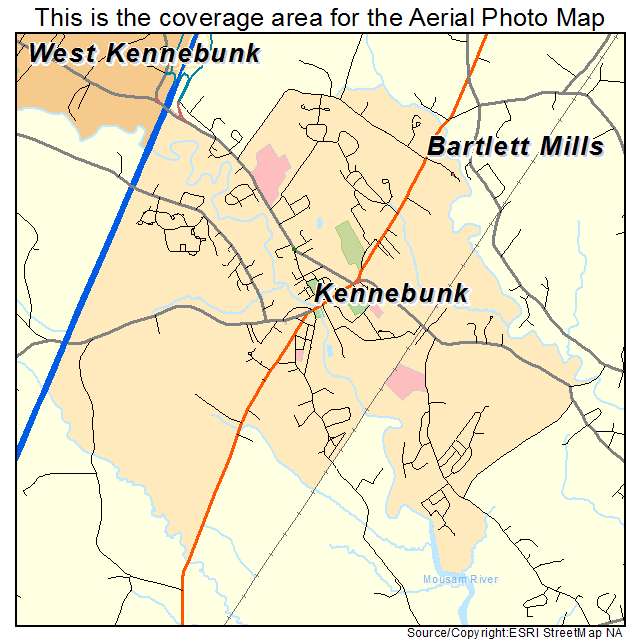 Kennebunk, ME location map 