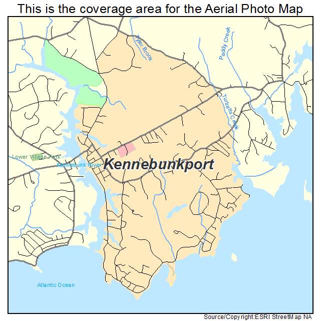 Kennebunkport, ME location map 