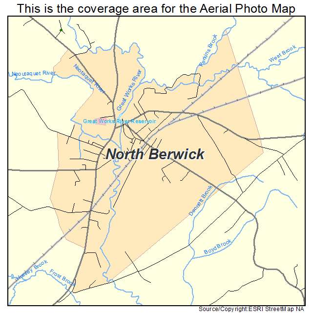 North Berwick, ME location map 