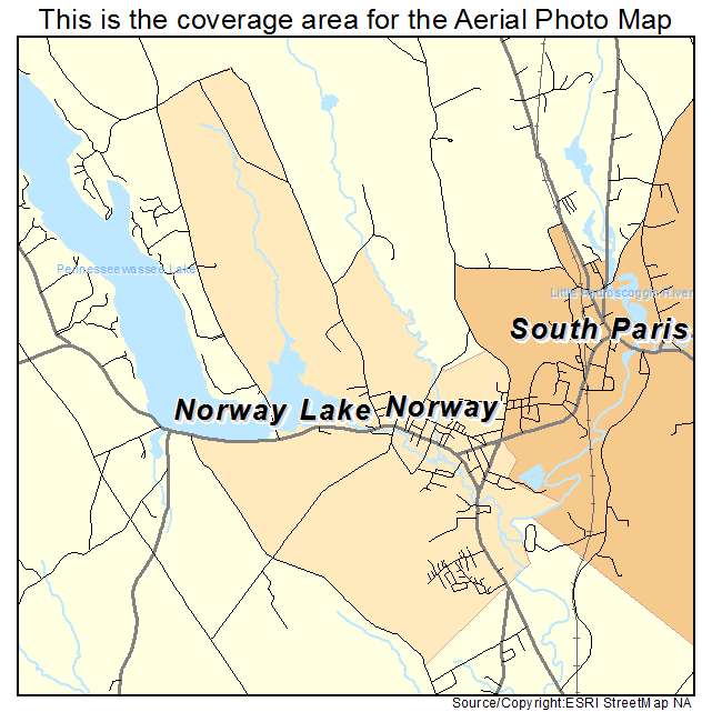 Norway, ME location map 