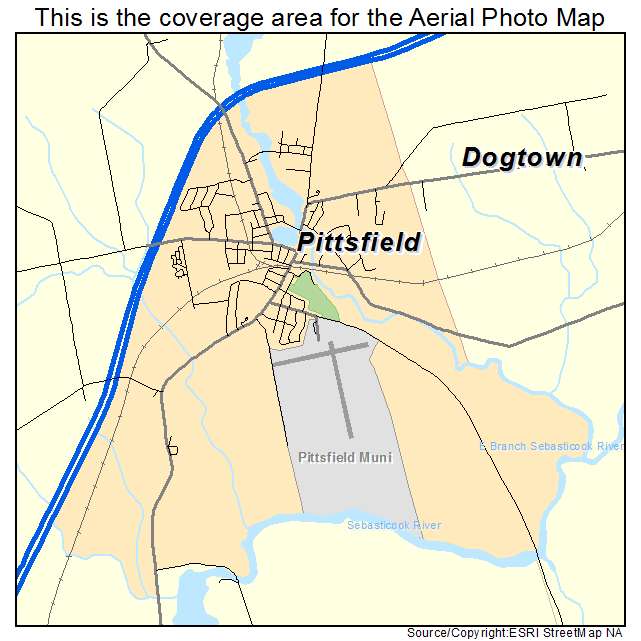 Pittsfield, ME location map 