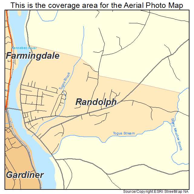 Randolph, ME location map 