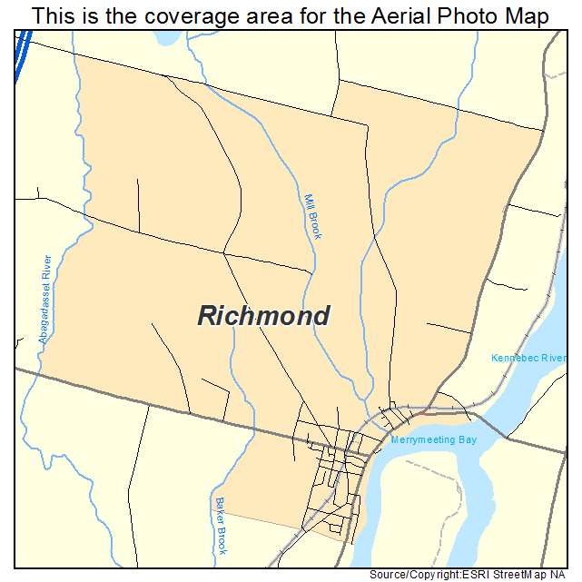 Richmond, ME location map 