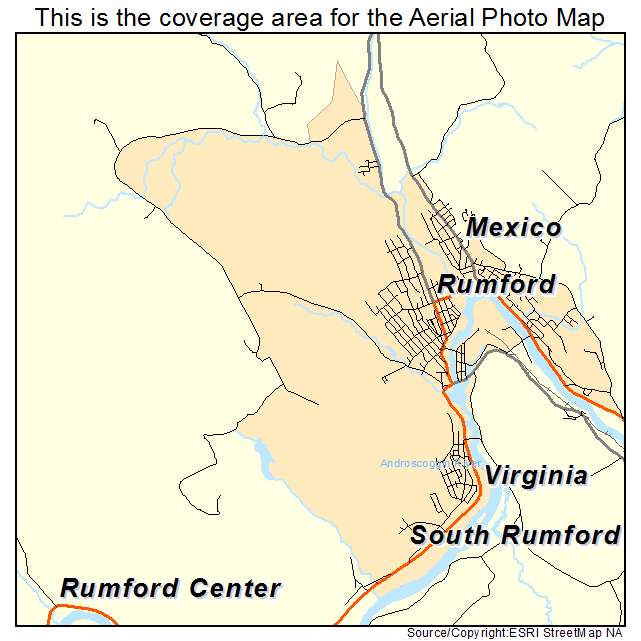 Rumford, ME location map 
