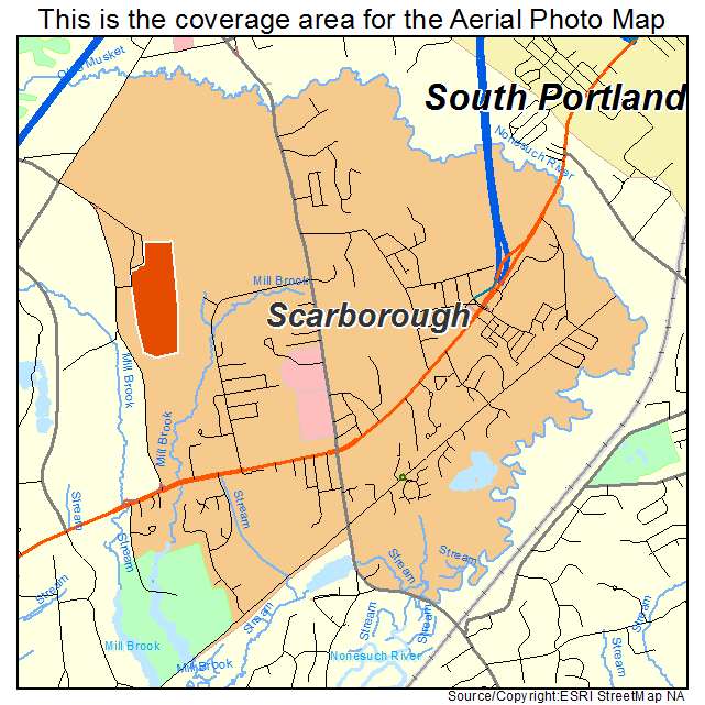 Scarborough, ME location map 