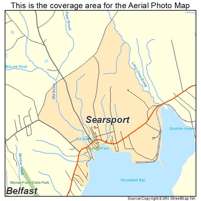 Searsport, ME location map 