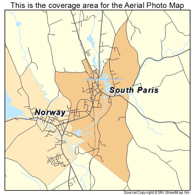 South Paris, ME location map 