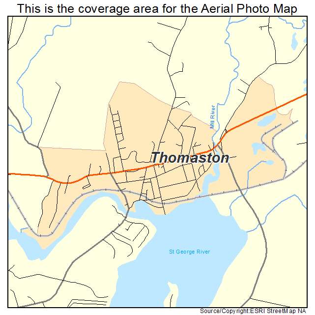 Thomaston, ME location map 
