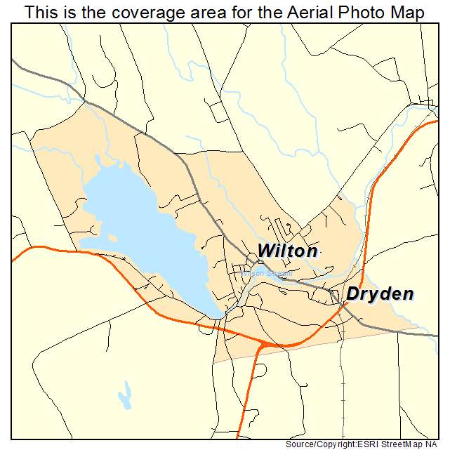 Wilton, ME location map 
