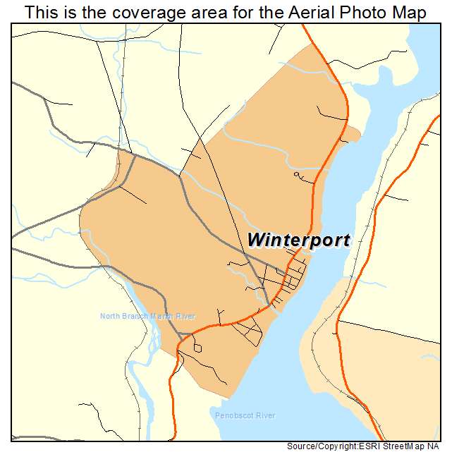 Winterport, ME location map 