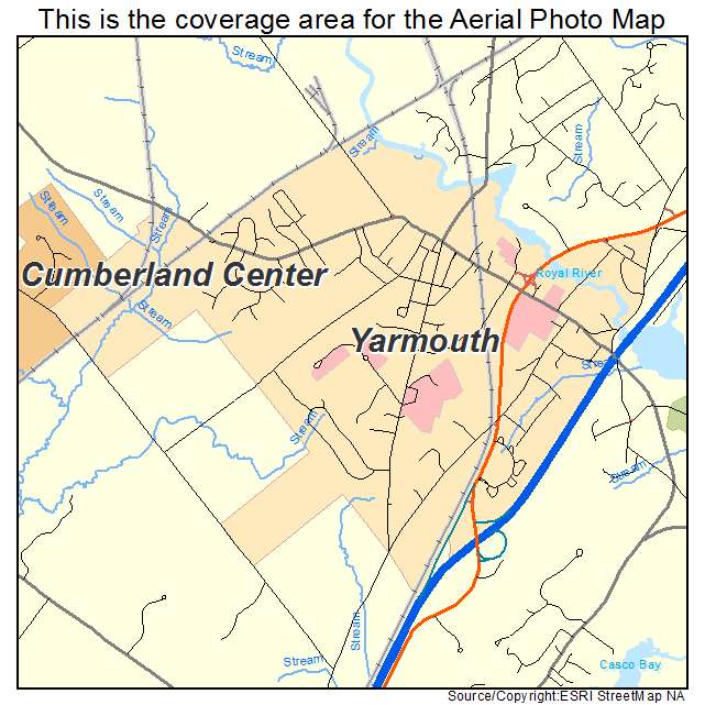 Yarmouth, ME location map 