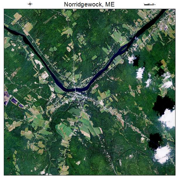Norridgewock, ME air photo map