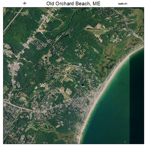 Old Orchard Beach, ME air photo map