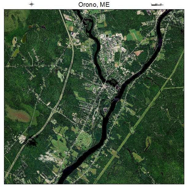 Orono, ME air photo map