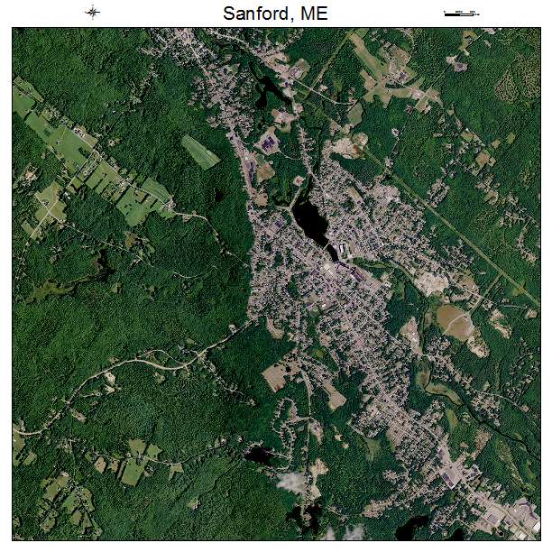 Sanford, ME air photo map