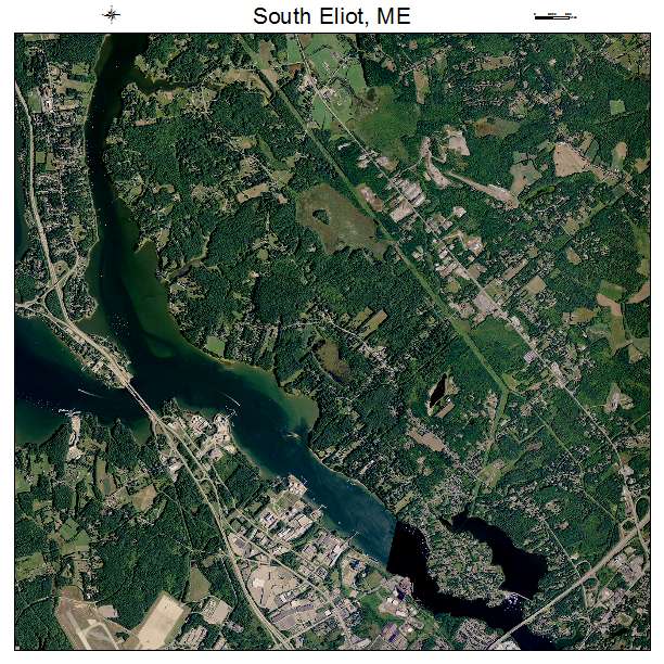South Eliot, ME air photo map
