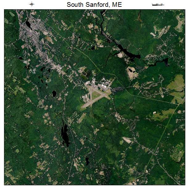 South Sanford, ME air photo map