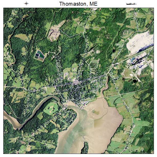 Thomaston, ME air photo map