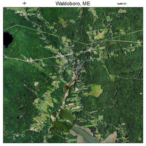 Waldoboro, ME air photo map